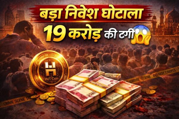 Breaking Newsराजस्थान में बड़ा निवेश घोटाला, HVT Coin के नाम पर 19 करोड़ की ठगी, हजारों लोग बने शिकार- full report