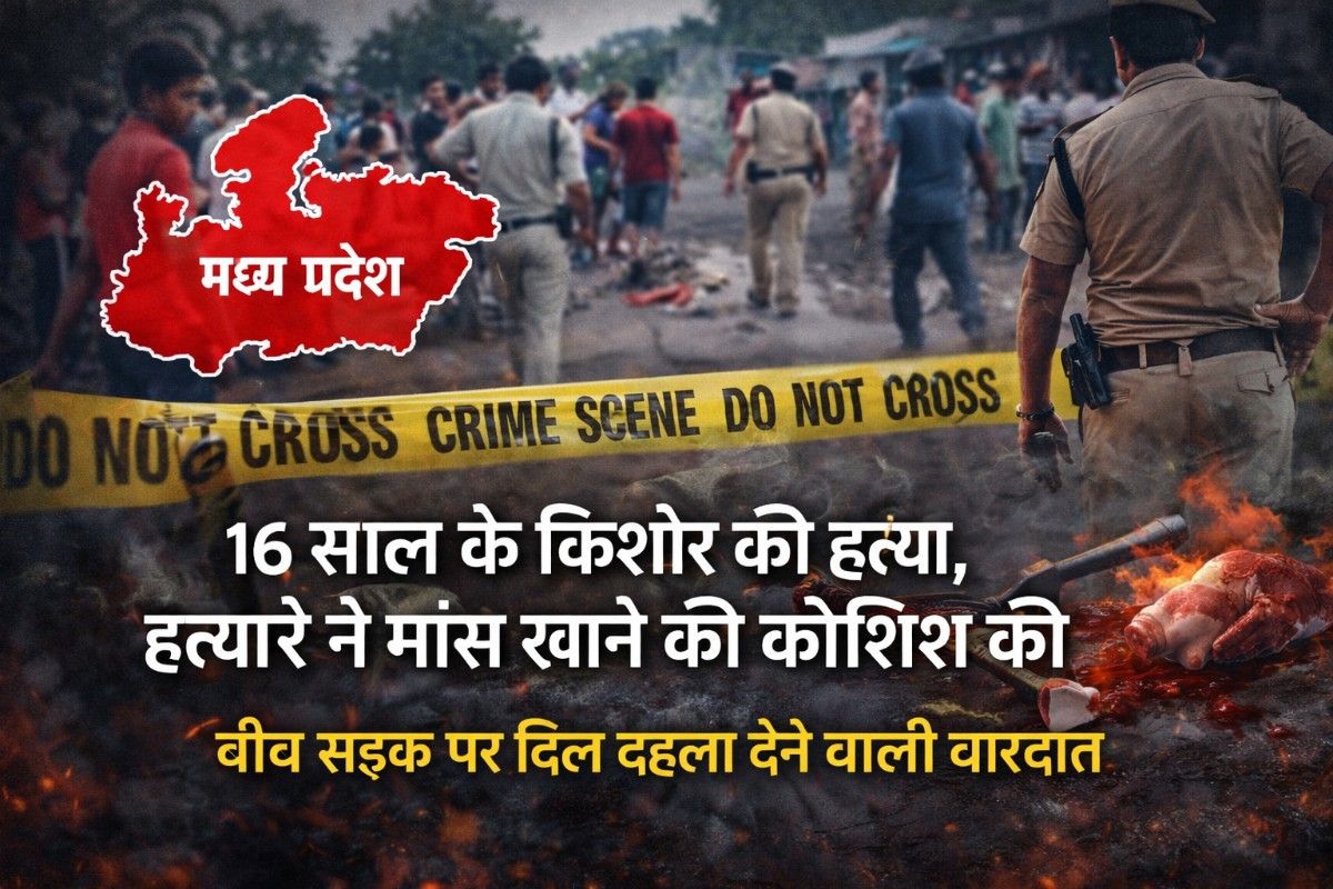 Madhya Pradesh Horror: बीच सड़क 16 साल के किशोर की हत्या, आरोपी ने मांस खाने की कोशिश की – दमोह की घटना से पूरे इलाके में सनसनी
