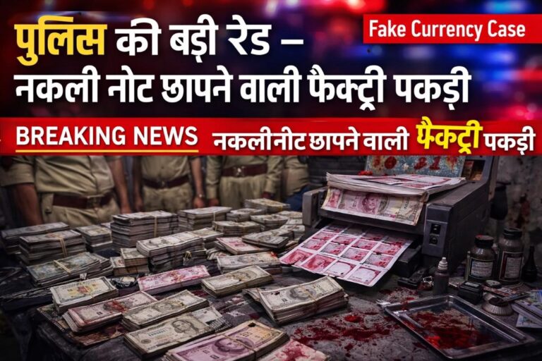 नकली नोट छापने वाला गिरोह पकड़ा: पुलिस की बड़ी कार्रवाई में लाखों के फर्जी नोट बरामद | Fake Currency Case