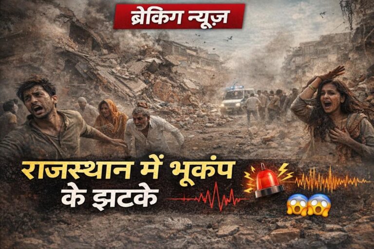 राजस्थान में भूकंप के झटके: सीकर और आसपास के इलाकों में महसूस हुआ कंपन, लोग घबराकर घरों से बाहर निकले