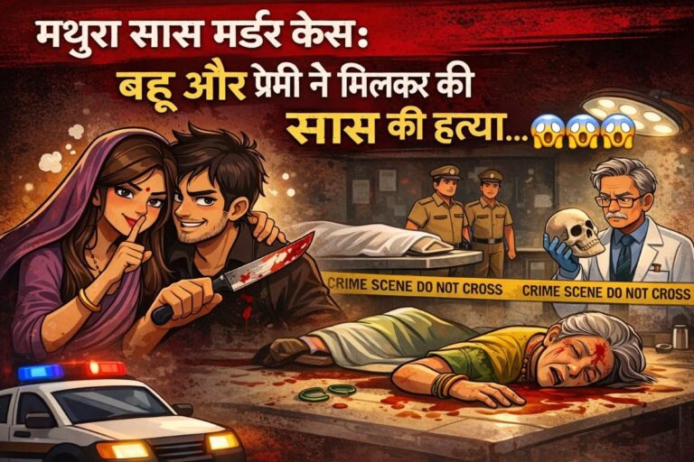 मथुरा सास मर्डर केस: बहू और प्रेमी ने मिलकर की सास की हत्या, पोस्टमॉर्टम में खुला बड़ा राज | Mathura Crime News- full report