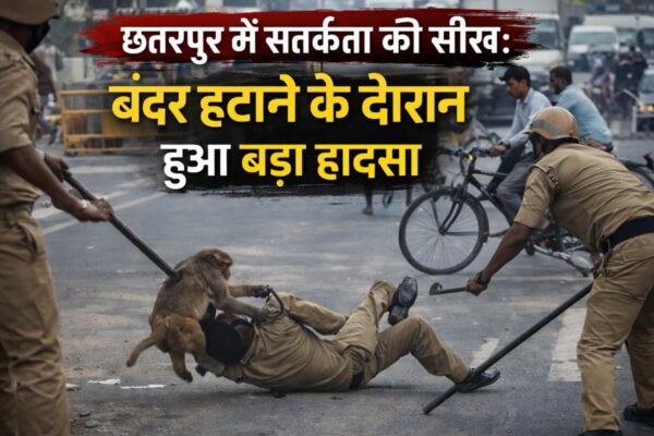 छतरपुर में सतर्कता की सीख: बंदर हटाने के दौरान हुआ बड़ा हादसा