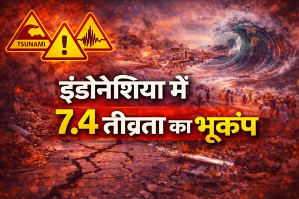 इंडोनेशिया में 7.4 तीव्रता का भूकंप: धरती कांपी, सुनामी का खतरा, लोगों में दहशत का माहौल
