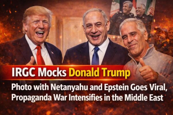 IRGC ने उड़ाया Donald Trump का मजाक: Netanyahu और Epstein के साथ तस्वीर वायरल, Middle East में बढ़ा Propaganda War