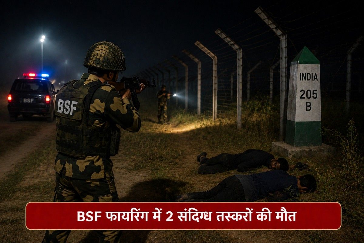 भारत-बांग्लादेश सीमा पर देर रात बड़ी हलचल, BSF फायरिंग में 2 संदिग्ध तस्करों की मौत