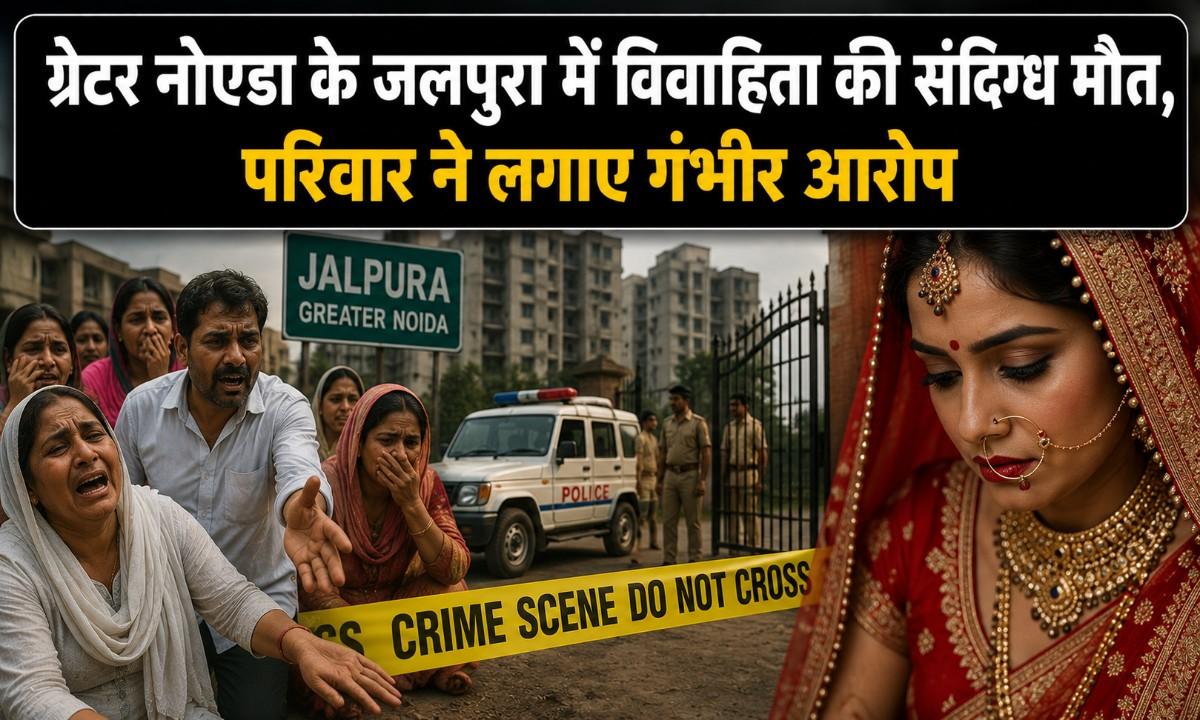 ग्रेटर नोएडा के जलपुरा में विवाहिता की संदिग्ध मौत, परिवार ने लगाए गंभीर आरोप