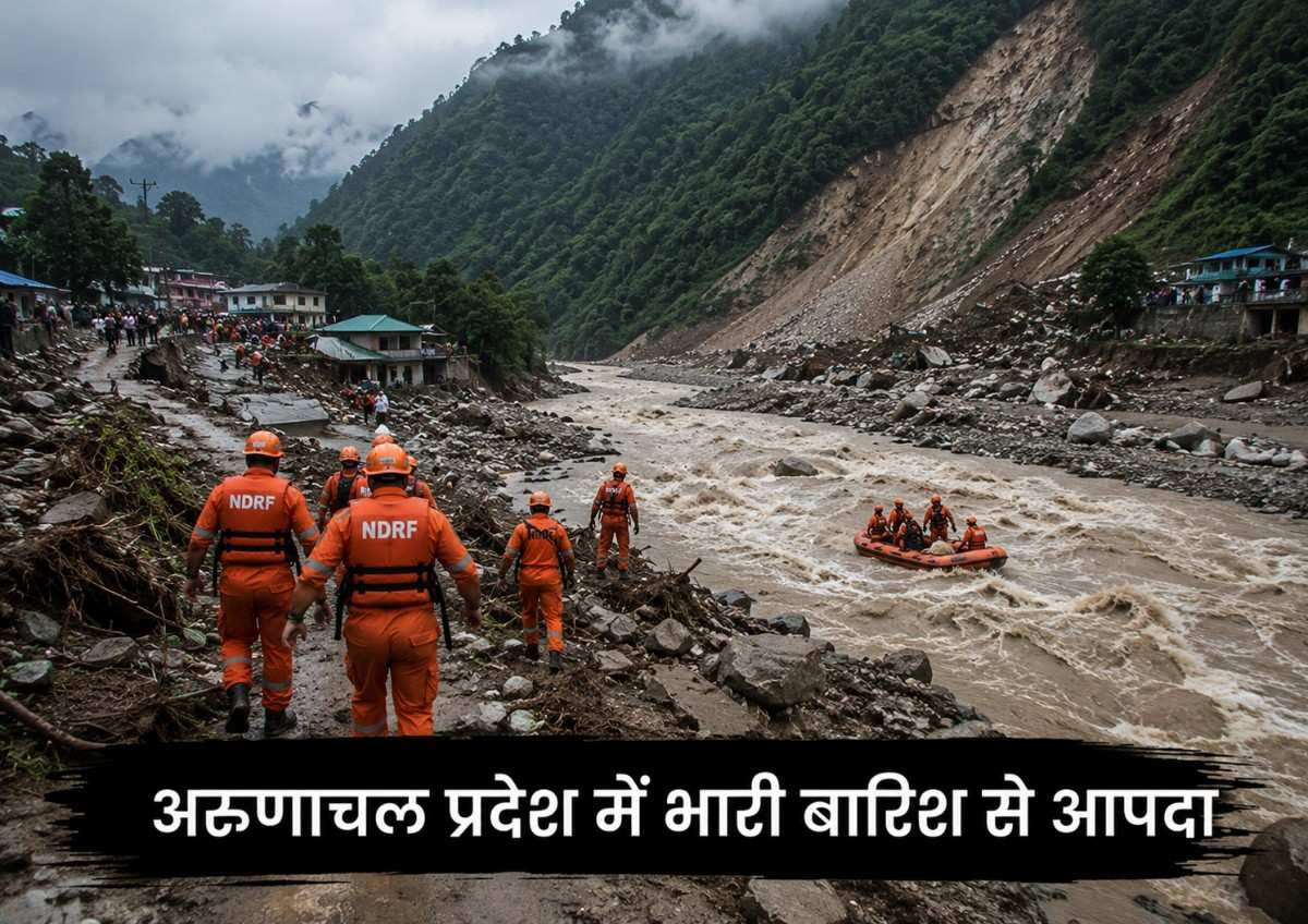 अरुणाचल प्रदेश में भारी बारिश से भूस्खलन और बाढ़, राहत और बचाव कार्य तेज